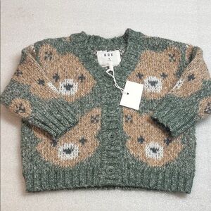 LIGHT SPRUCE HUXBEAR BOXY CARDIGAN 6-12 Months